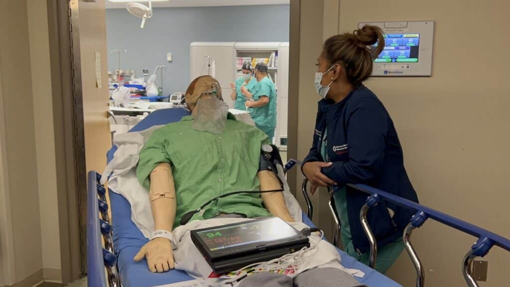 Dummy in hospital